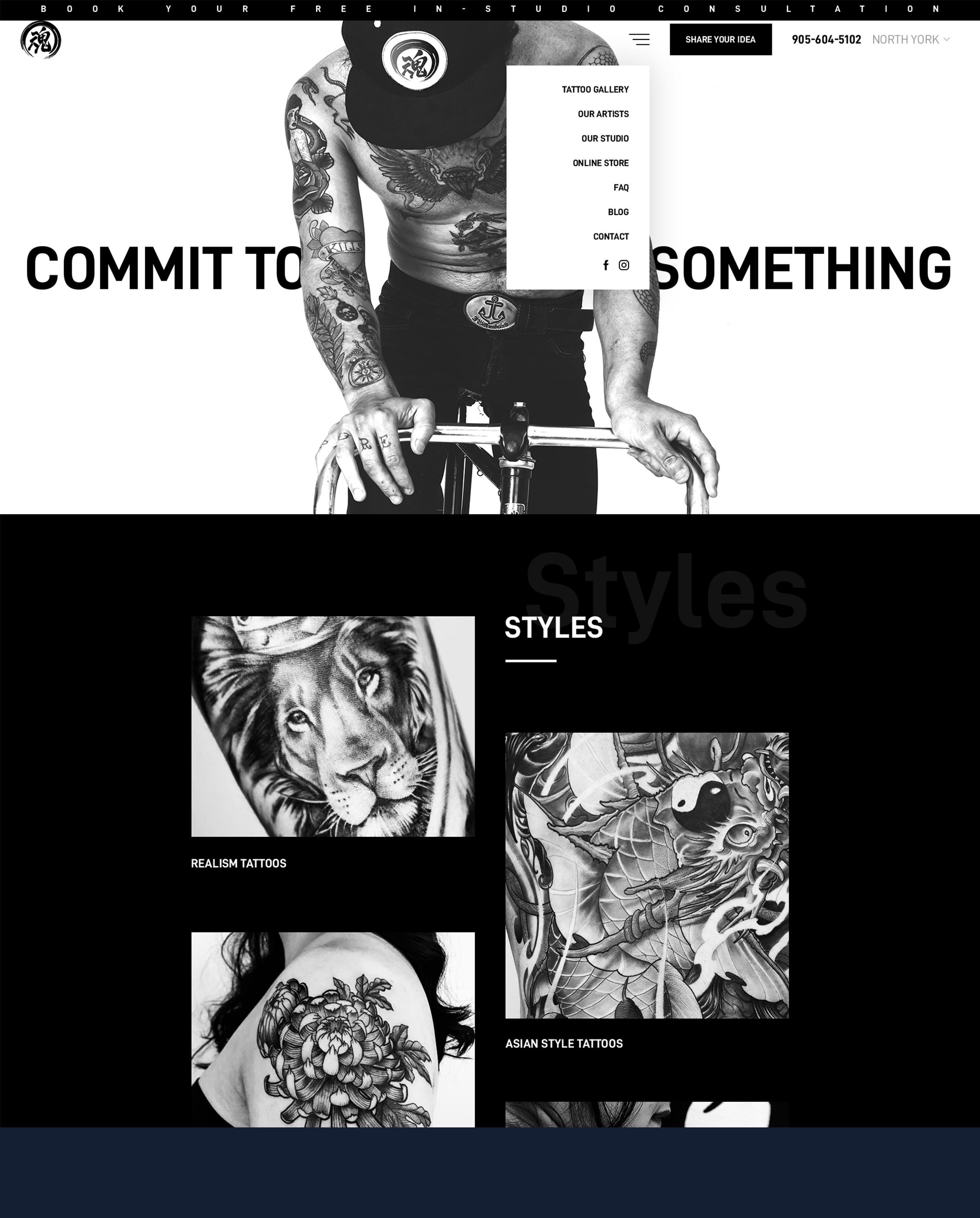 Hon Tattoo Wordpress Website Design